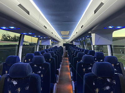 Comfortable charter bus in Arizona
