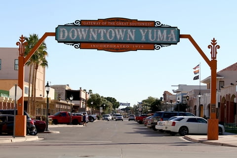 Yuma AZ, popular destination for Divine Charter bus rentals