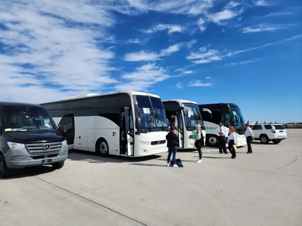 Bus Rentals Phoenix! Airport Charter Bus shuttle with Divine Charter Buses. RIde in style!