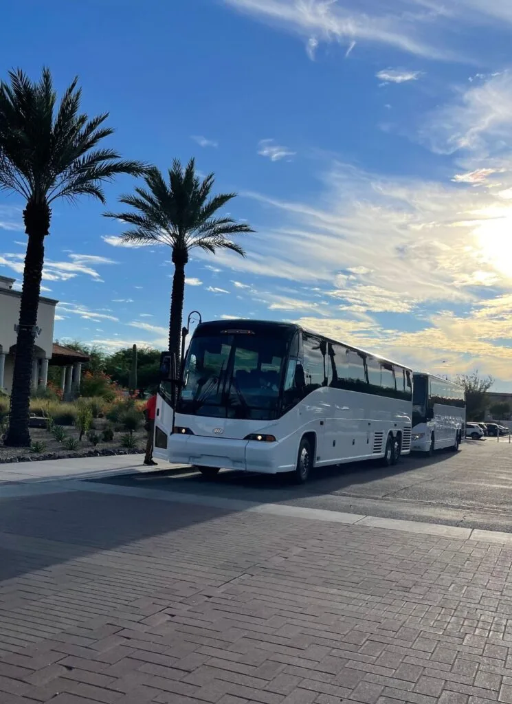 a charter bus for group events in phoenix