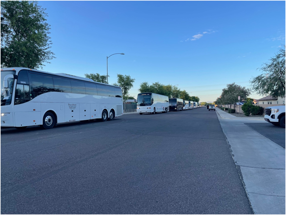 charter buses for rent for large groups